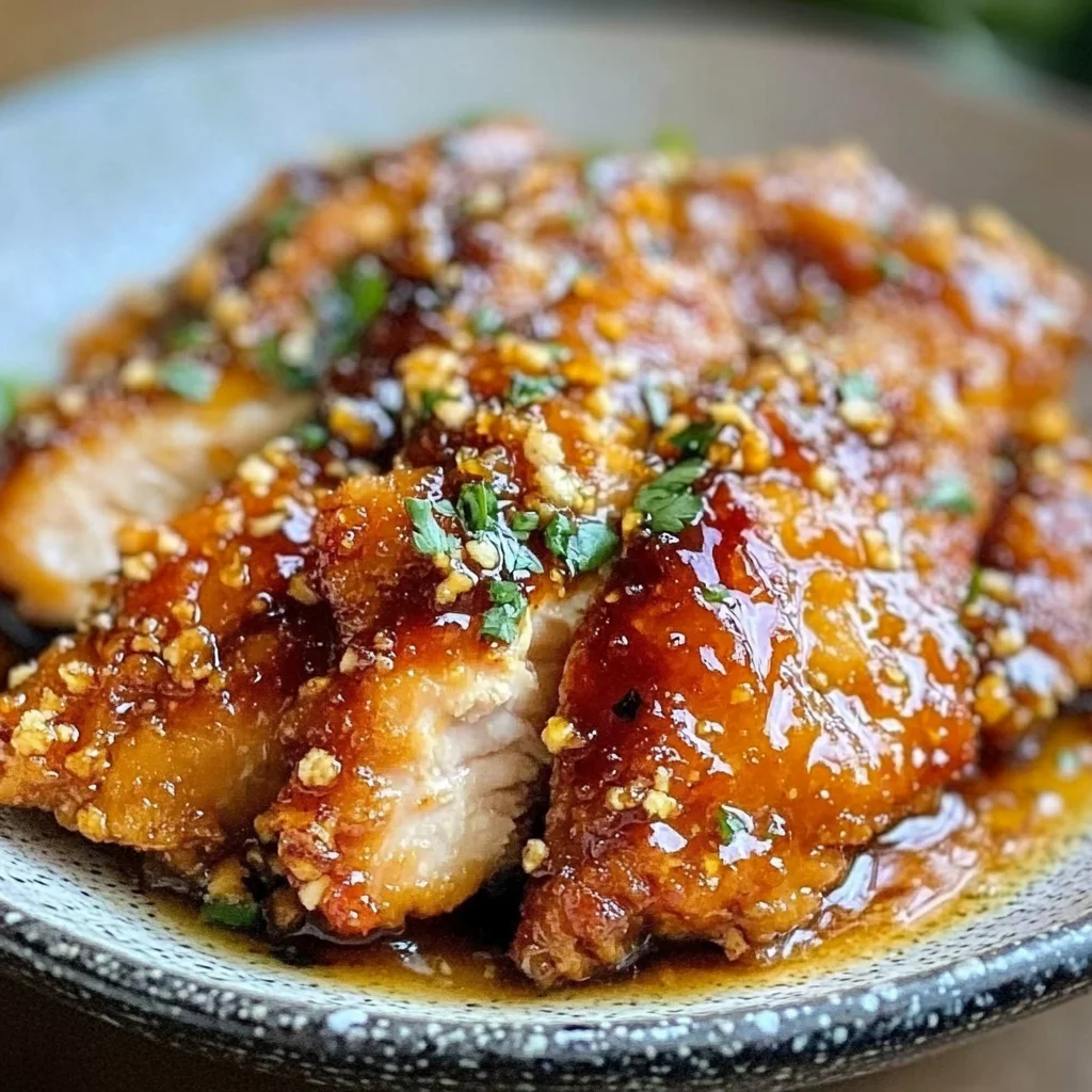 Honey Garlic Crispy Chicken