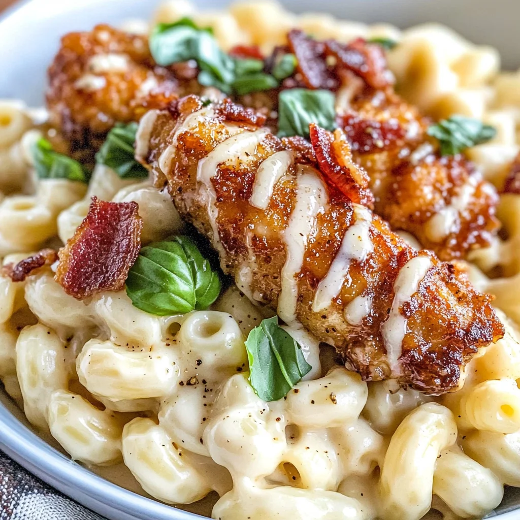 Honey Pepper Chicken Mac and Cheese