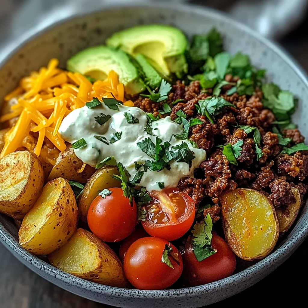 Loaded Potato Taco Bowl: Ultimate Comfort Food Delight