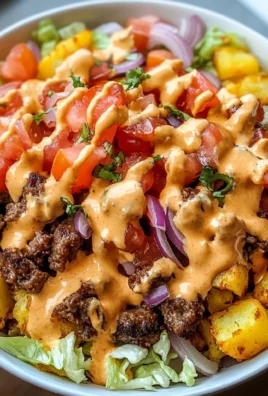 Loaded Smash Burger Bowls