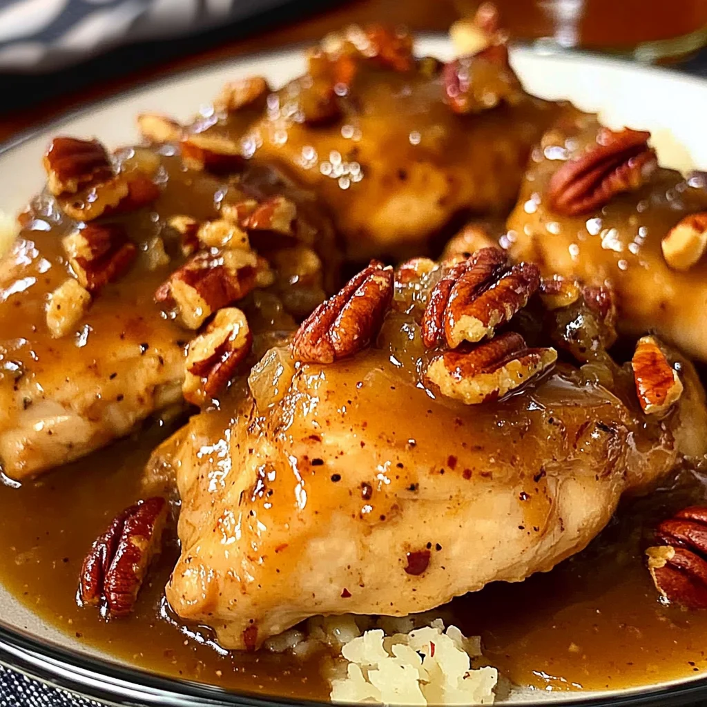 Maple Bourbon Pecan Chicken