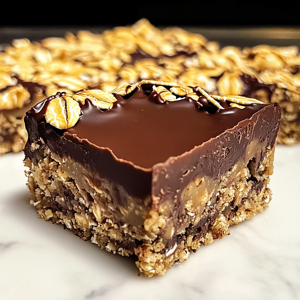 No Bake Chocolate Oatmeal Bars