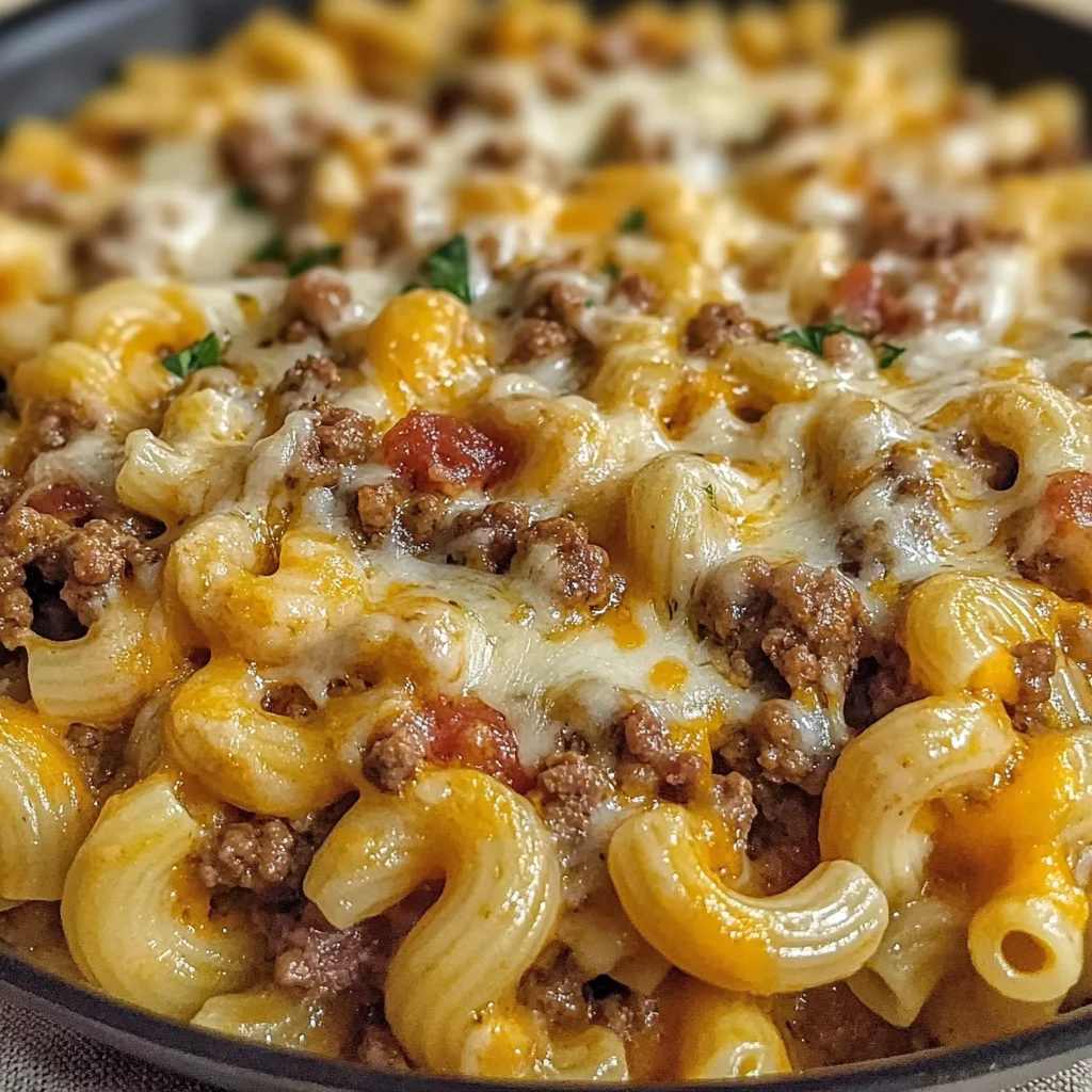 One-Pan Cheeseburger Macaroni