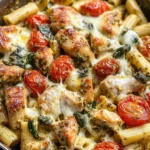 Pesto Chicken Pasta Bake