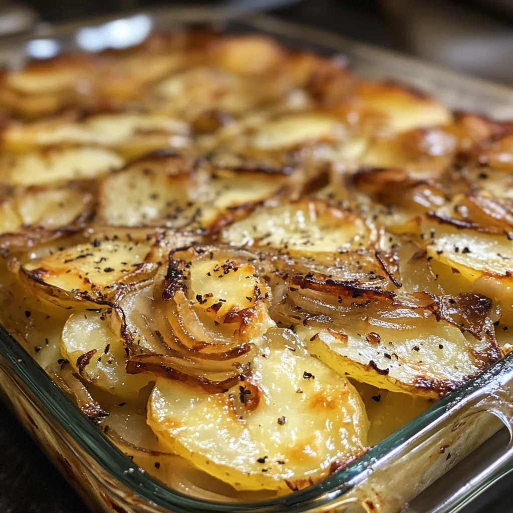 Savory French Onion Potato Bake