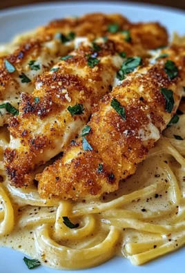 Spicy Cajun Three-Cheese Chicken Spaghetti in Garlic Parmesan Cream