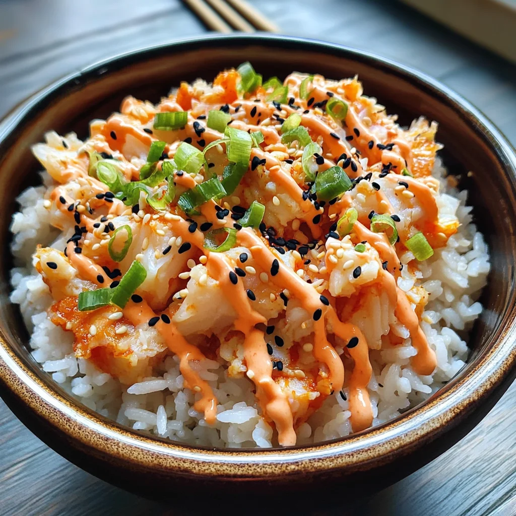 Spicy Crab Sushi Bowls