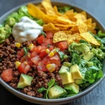 Walking Taco Ground Beef Bowls