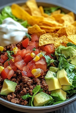 Walking Taco Ground Beef Bowls
