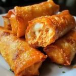 Air Fryer Buffalo Chicken Egg Rolls