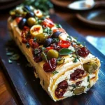 Antipasto Jewel Log with Native Herbs & Macadamia Crunch