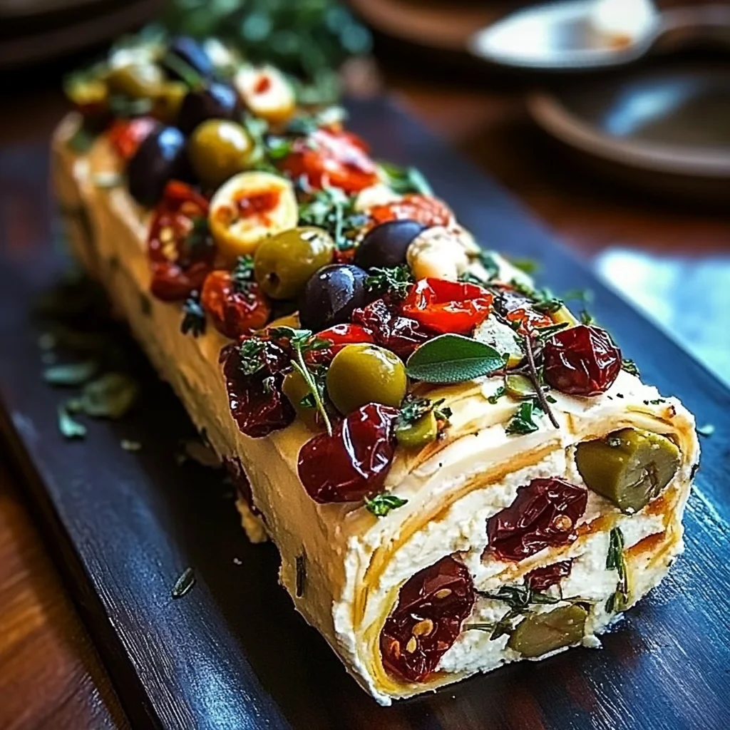 Antipasto Jewel Log with Native Herbs & Macadamia Crunch