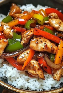 Black Pepper Chicken Stir-Fry with Rice Bold, Colorful & Quick to Make