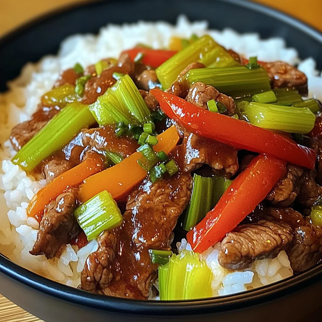 Bold & Saucy Beef Stir-Fry Rice Bowl