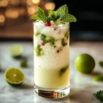 Coconut Snow Mint Mojito Mocktail
