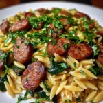 Creamy Bold Cajun Honey Garlic Butter Sausage Orzo