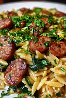Creamy Bold Cajun Honey Garlic Butter Sausage Orzo