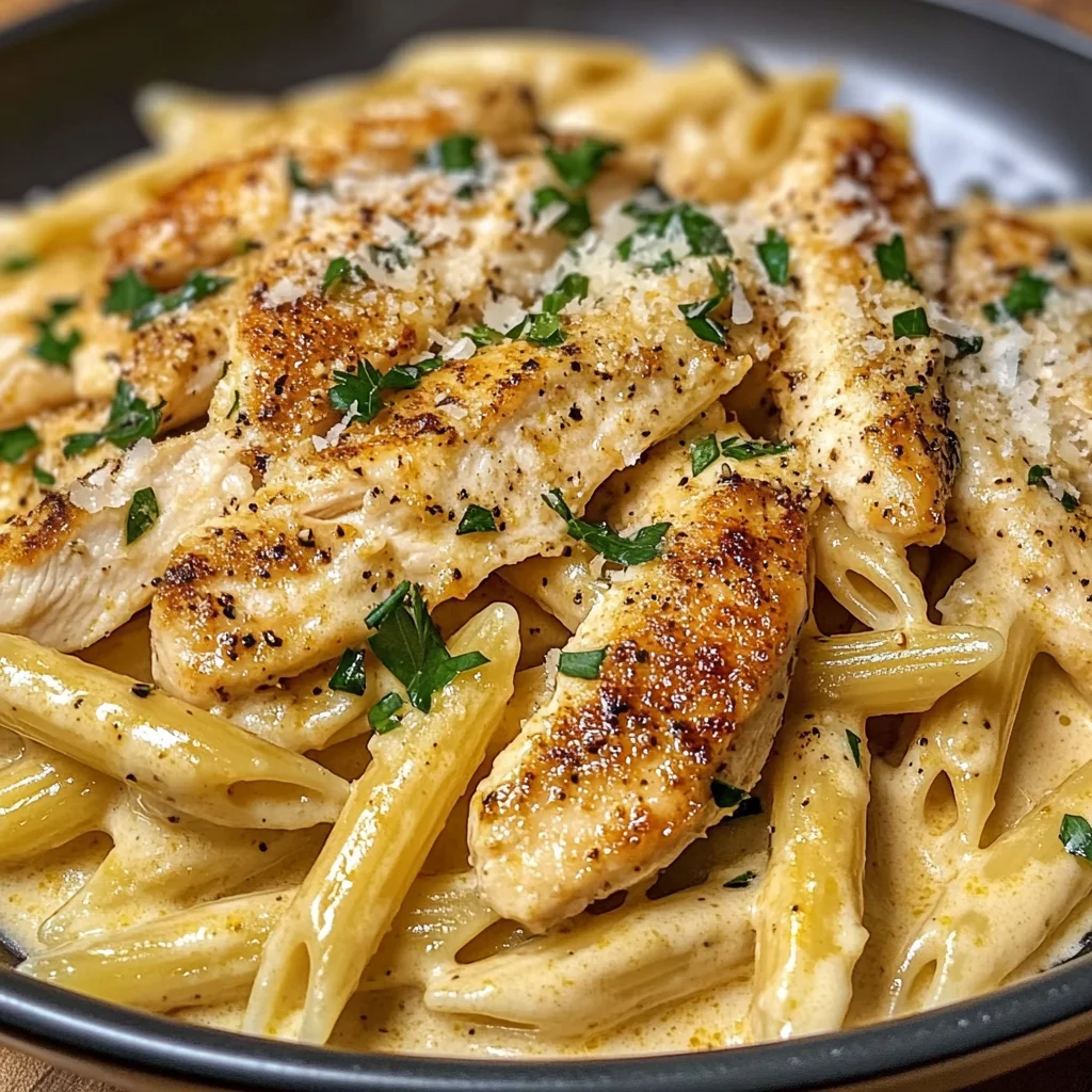 Creamy Cajun Chicken Pasta with Garlic Butter Parmesan Sauce
