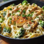 Creamy Chicken Alfredo Pasta with Broccoli