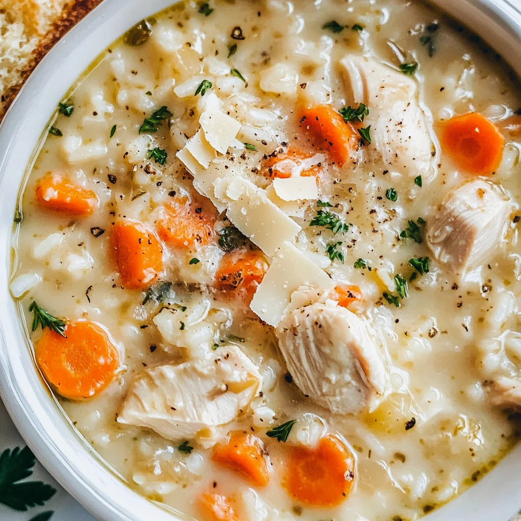 Creamy Chicken and Rice Soup