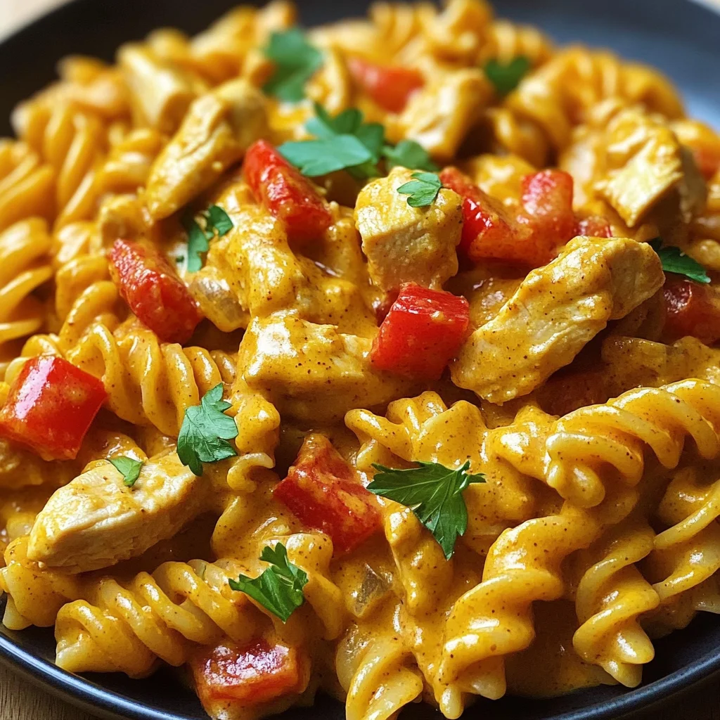 Creamy Curried Chicken Pasta Twist