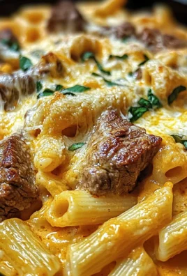 Creamy Honey Buffalo Steak Pasta Bake