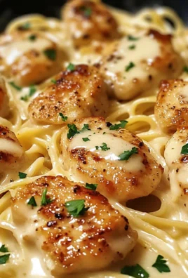 Garlic Butter Chicken Bites with Creamy Parmesan Pasta