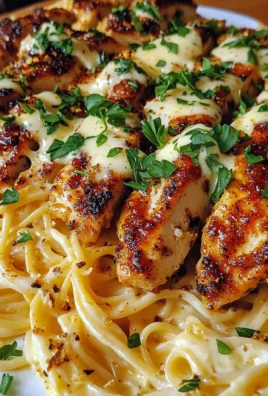 Garlic Cajun Chicken with Cheesy Mozzarella Linguine