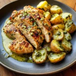 Garlic Herb Chicken with Creamy Pesto Potatoes Juicy, Fragrant & Ultra Comforting