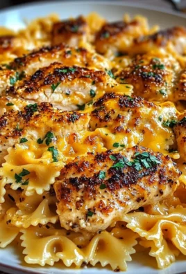Garlic Parmesan Chicken Bowtie Pasta in ThreeCheese Cajun Sauce