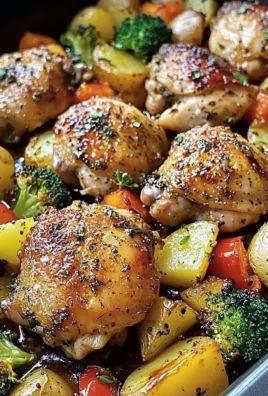 Herb-Roasted Chicken Thighs with Potatoes & Veggies Crispy, Juicy & One-Pan Wonder