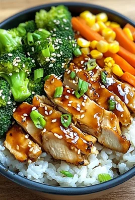 Insanely Good Teriyaki Chicken Power Bowl with Rice, Carrots & Broccoli