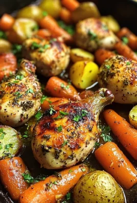 One-Pan Herb-Roasted Chicken Drumsticks with Potatoes & Carrots