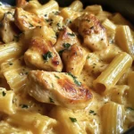 One-Pot Creamy Honey Garlic Chicken Rigatoni