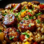 One Pan Bold Honey BBQ Sausage Rice