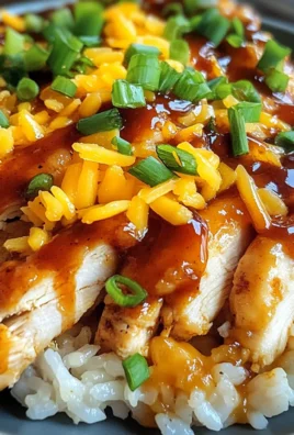 One Pan Honey BBQ Cheddar Chicken Rice