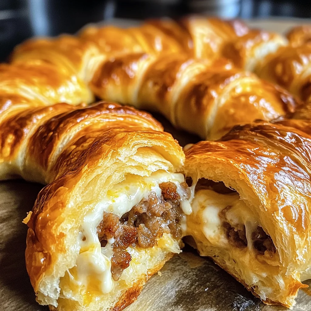 Sausage Cream Cheese Crescents