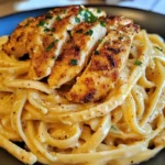 Savory Cajun Chicken over Creamy Parmesan Linguine