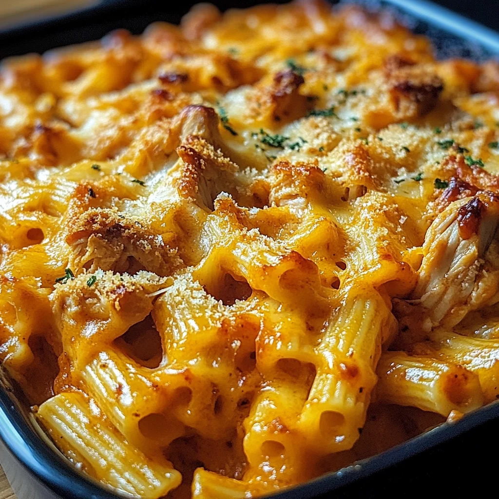 Smoky BBQ Chicken & Cheddar Pasta Bake