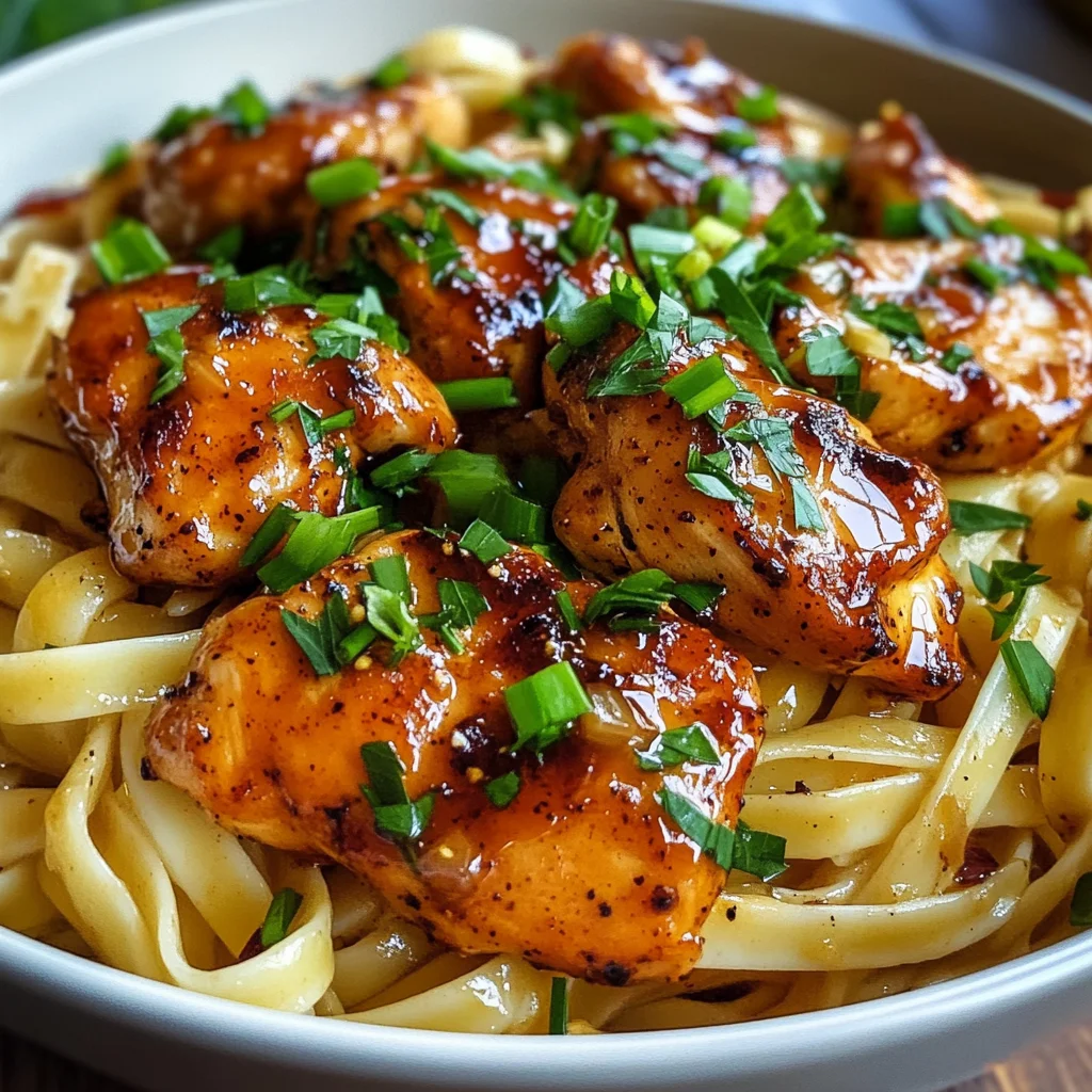 Sticky Bold Cajun Honey Chicken Pasta