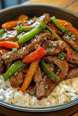 Ultimate Garlic Pepper Beef Stir-Fry Bowl with Jasmine Rice