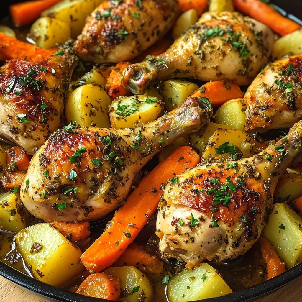 Ultimate Herb-Roasted Chicken Drumsticks with Veggies