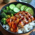 Ultimate Teriyaki Chicken Rice Bowl with Crunchy Greens