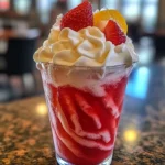 Whipped strawberry lemonade